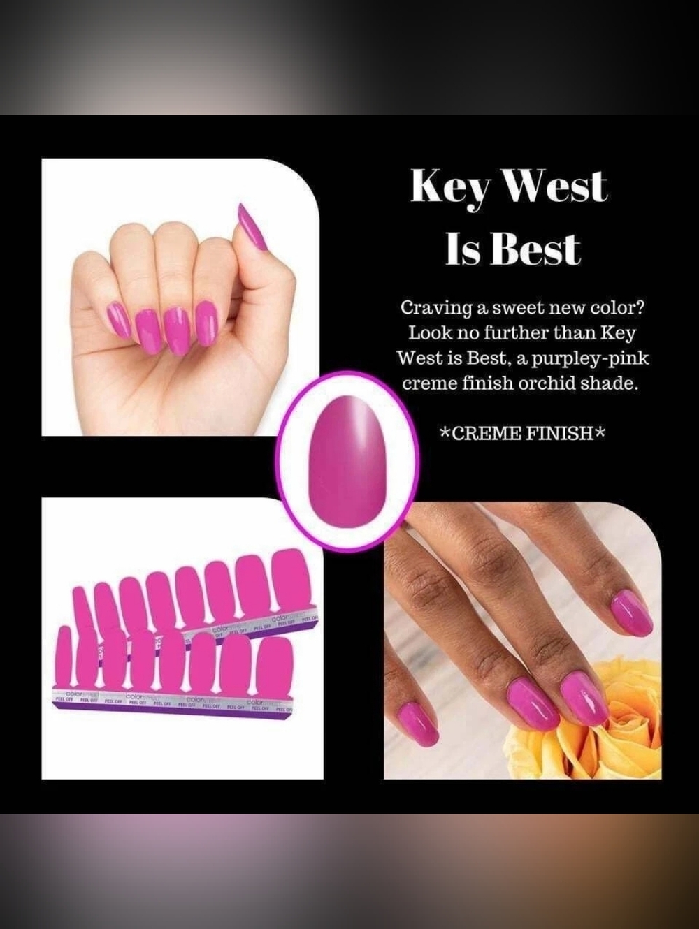 Color Street Purple-Pink Creme Nail Polish